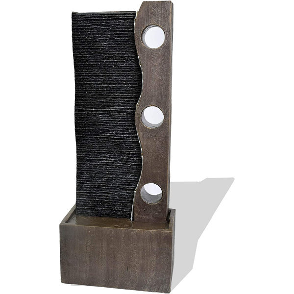 Perspections KÖhko® Wassserwand Yin Yang Mit Ledbeleuchtung Mit Höhe Von 120 Cm Springbrunnen